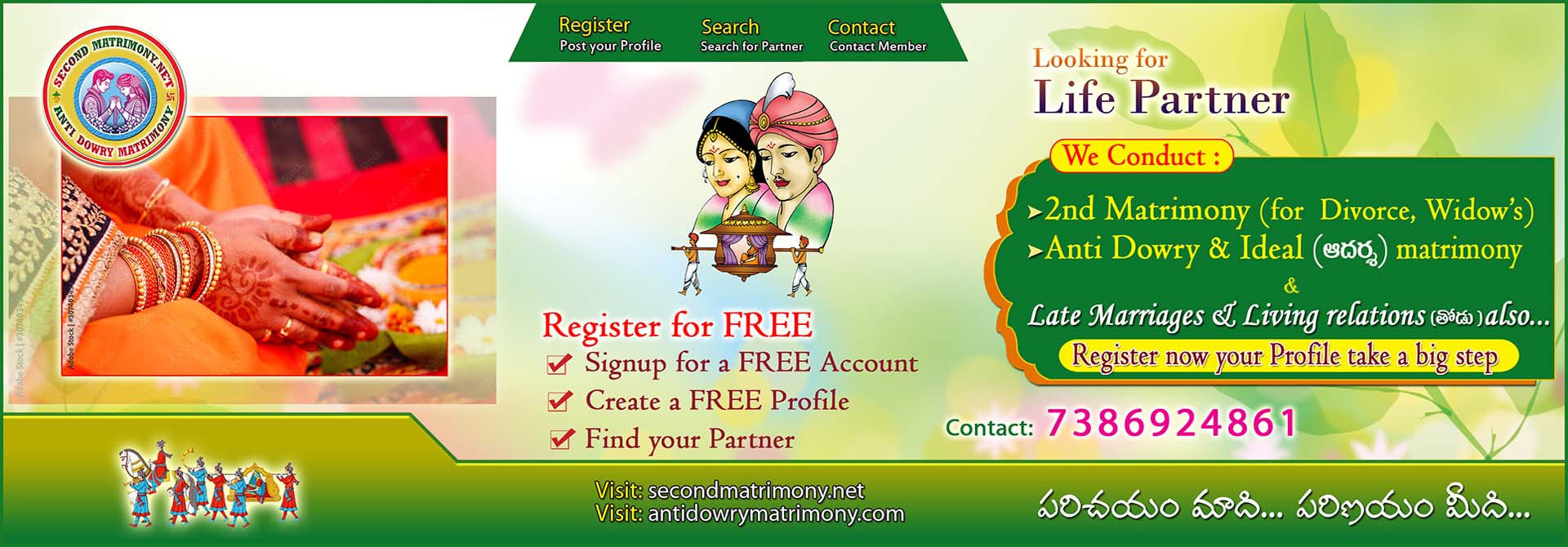 Hindu bride and groom